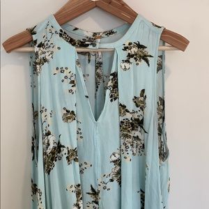 Free People Floral high-low Tunic sz M